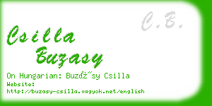 csilla buzasy business card